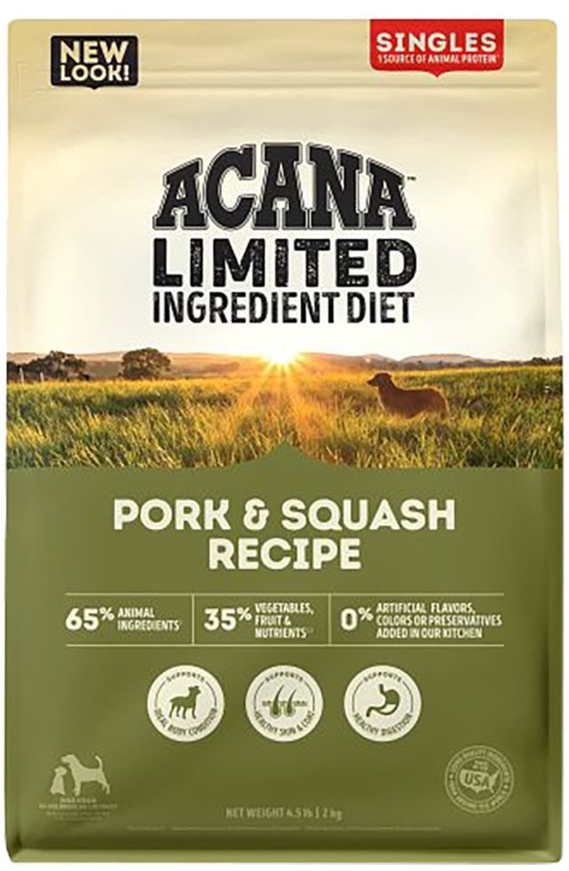 Acana Singles Pork &amp; Squash LID-4.5 lbs