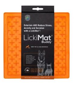 Dog Licki Mat Buddy Orange
