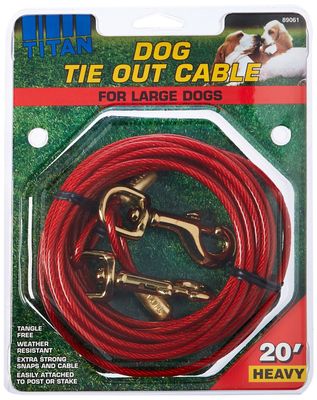 Dog Tie Out Cable Heavy 20&#39;
