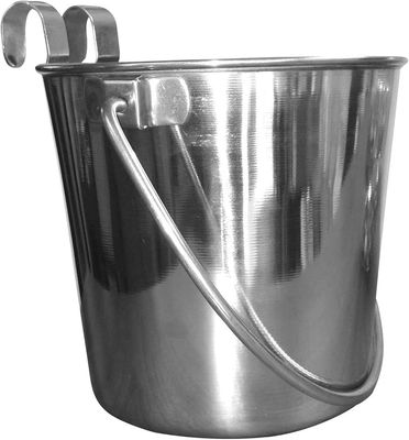 SS Flat Bucket with Hooks SS02254-6 qtr
