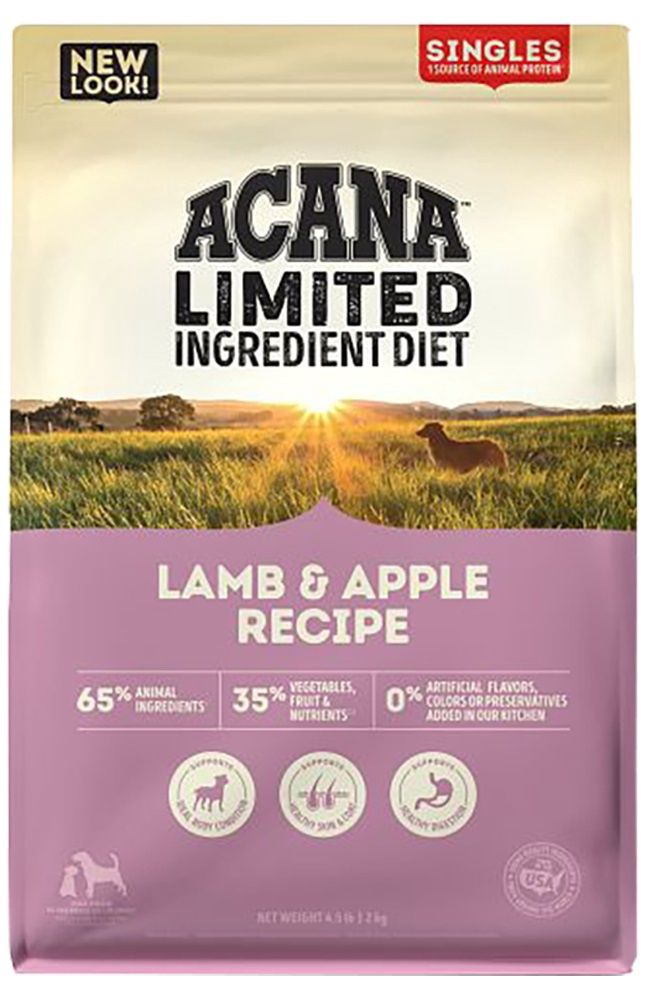Acana Singles Lamb &amp; Apple, Size: 4.5 lbs