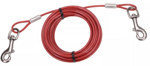 Dog Tie Out Cable Heavy 20&#39;, Size: 15&#39;