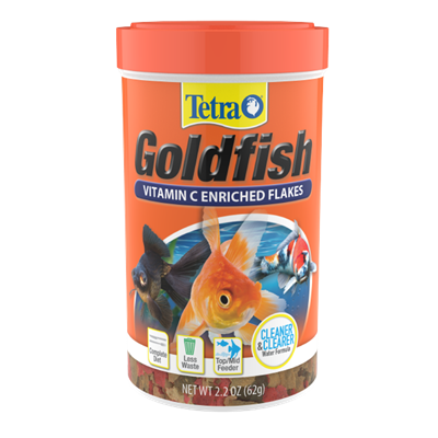 TetraFin Goldfish Flakes, Size: 3.53 oz