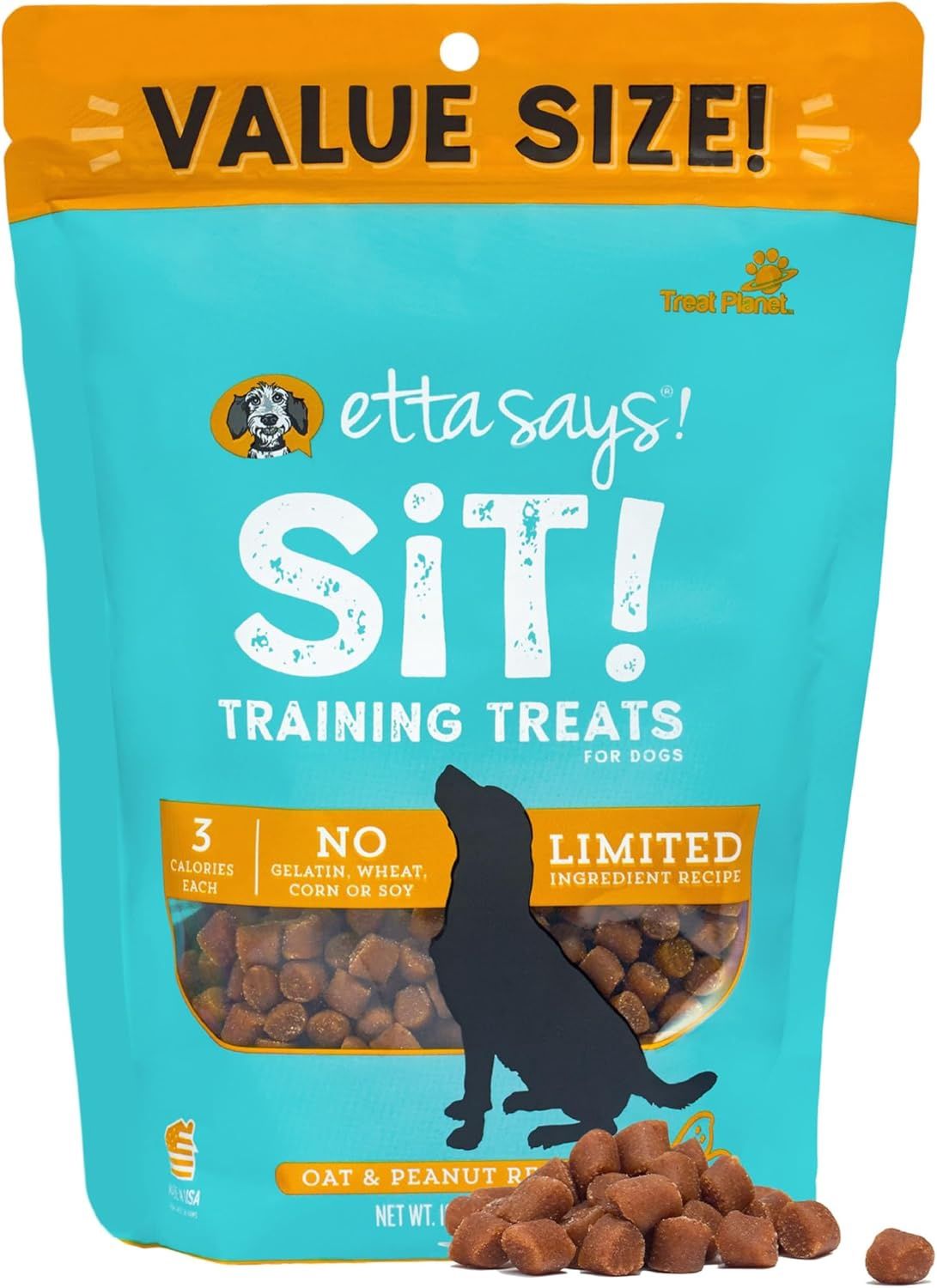 Sit Training Treats Oat &amp; Peanut Butter Recipe, Size: 16 oz