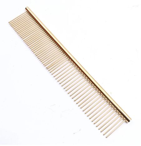 Gold Stainless Steel 8.5&quot; Comb