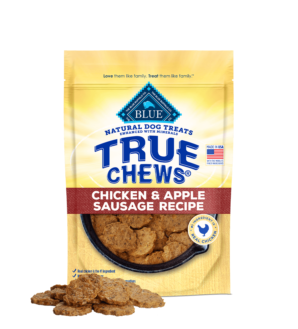 Blue True Chews Chicken &amp; Apple Sausage