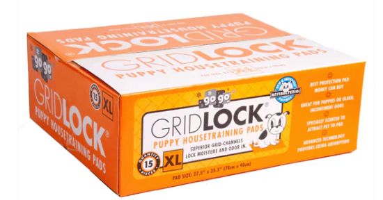XL Gridlock Puppy Housetraining Pads 15ct