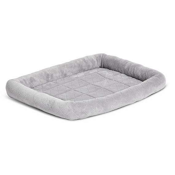 MW Bed Deluxe Diamond Stitch Gray 18&quot;, Size: 18&quot;