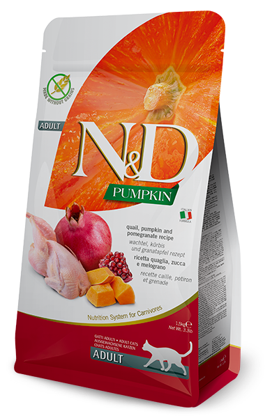 N&amp; D Pumpkin Adlt Cat Quail, Pumpkin &amp; Pomegranate