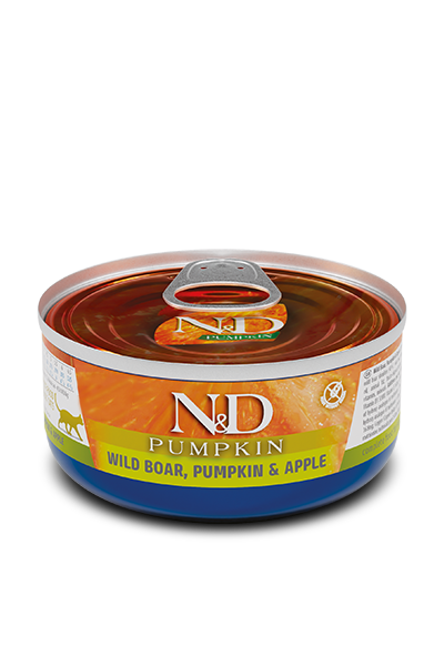 N&amp;D Pumpkin Wild Boar, Pumpkin &amp; Apple Cat Can 2.5 oz
