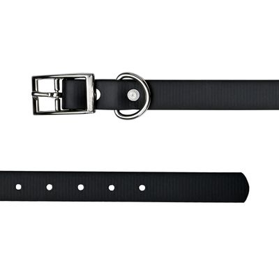 Tailr 3/8" Adj 12" Biothane Collar blk
