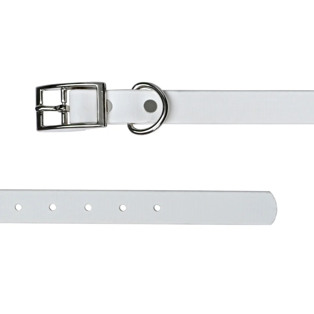 Tailr 3/4" White  Biothane Collar 20"
