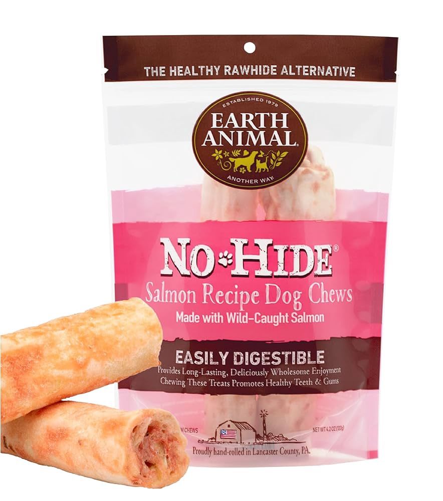 No Hide Salmon Recipe Dog Chew 2 pk