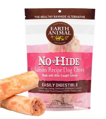 No Hide Salmon Recipe Dog Chew 2 pk