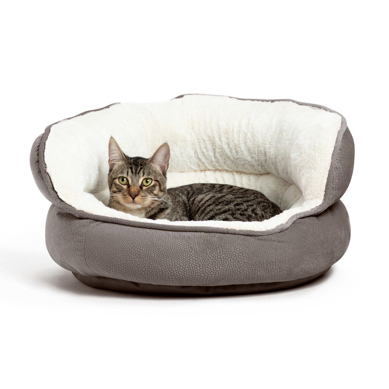 Ilan Throne Cat and Dog Bed Grey Mini