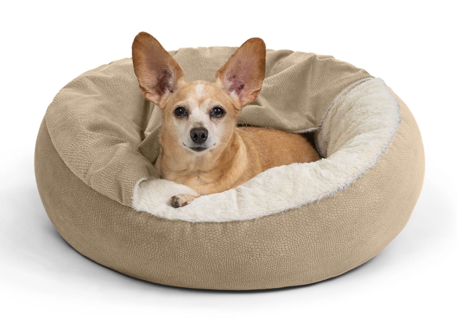 Cozy Cuddler Ilan Cat &amp; Dog Bed Wheat 24x24