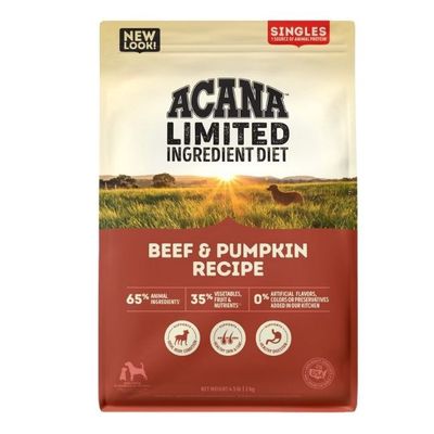 Acana Singles Beef &amp; Pumpkin LID-4.5 lbs