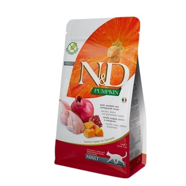 N&amp; D Pumpkin Adlt Cat Quail, Pumpkin &amp; Pomegranate