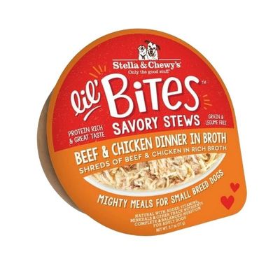 S&amp;C Lil Bites Beef &amp; Chicken Dinner in Broth