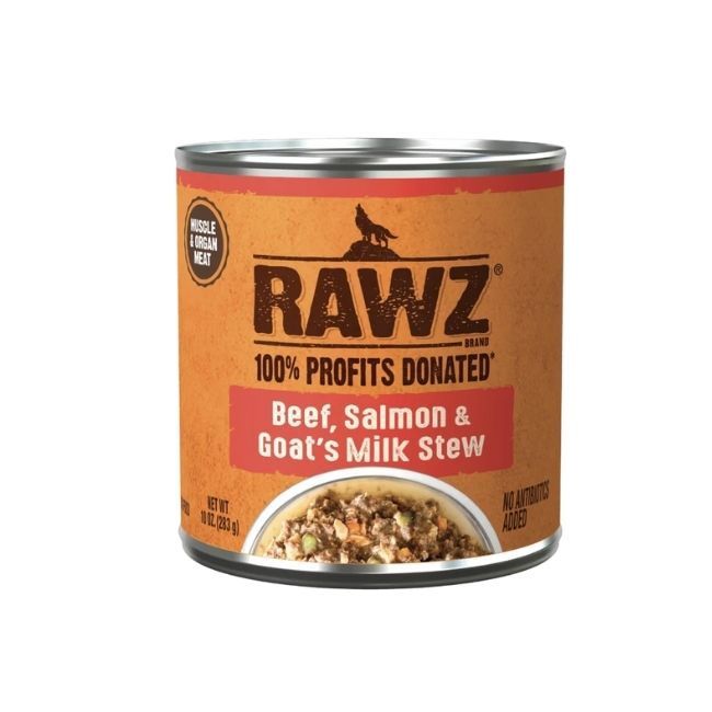 Beef, Salmon &amp; Goat's Milk Stew