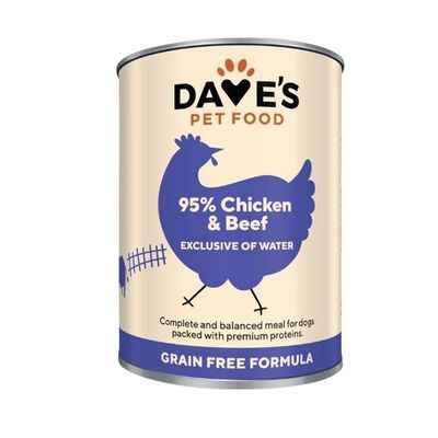 Premium 95% Chicken &amp; Beef GF Dog