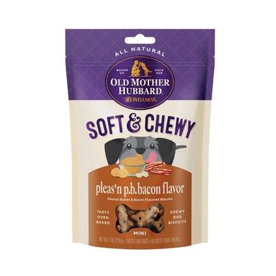 Soft Tasty Peanut Butter Bacon Chewy Bis-8 oz