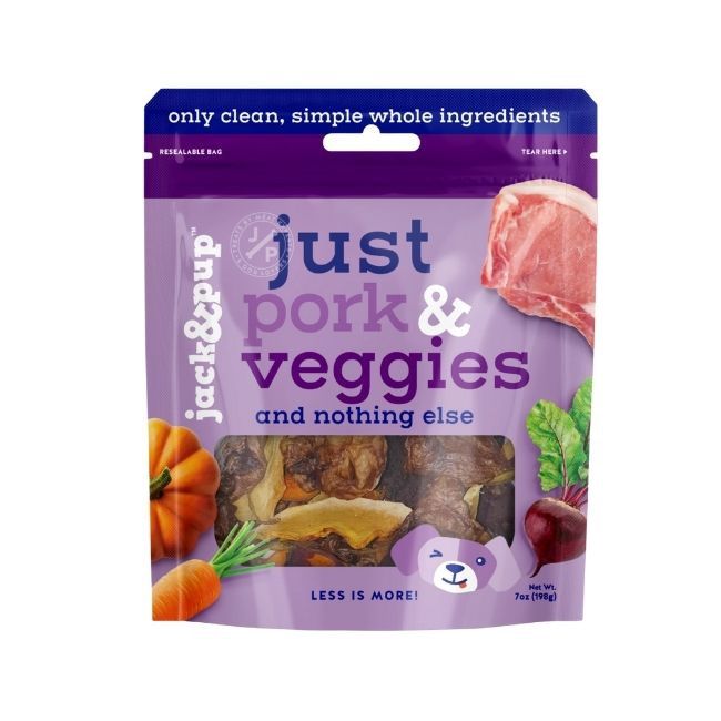 Jack &amp; Pup Just Pork &amp; Veggies Treats