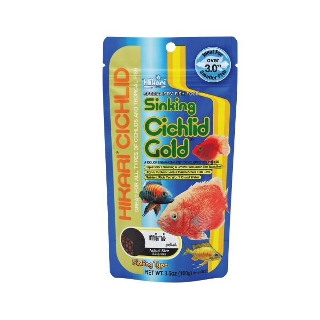 Sinking Cichlid Gold MD Pellet 3.5 oz