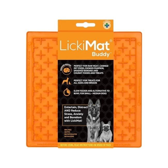 Dog Licki Mat Buddy Orange