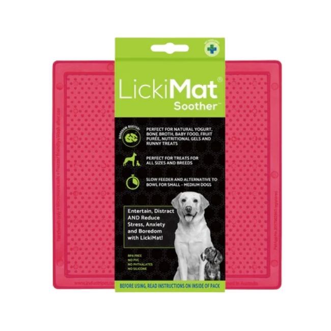 Dog Licki Mat Soother Pink