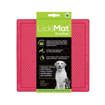 Dog Licki Mat Soother Pink