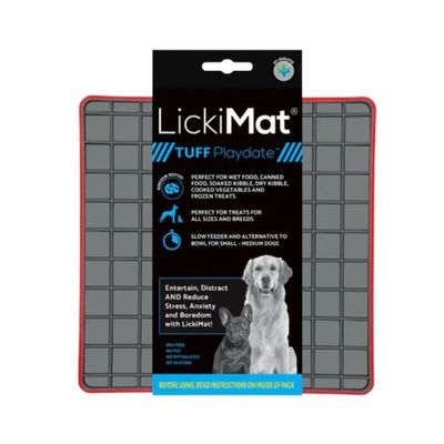 LickiMat Playdate Tuff Series Red