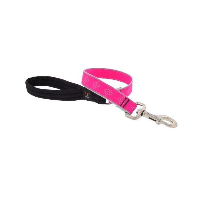 1" Reflective Pink Diamond Lead-6'