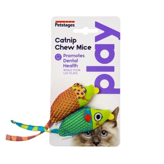 Catnip Chew Mice-2 pk