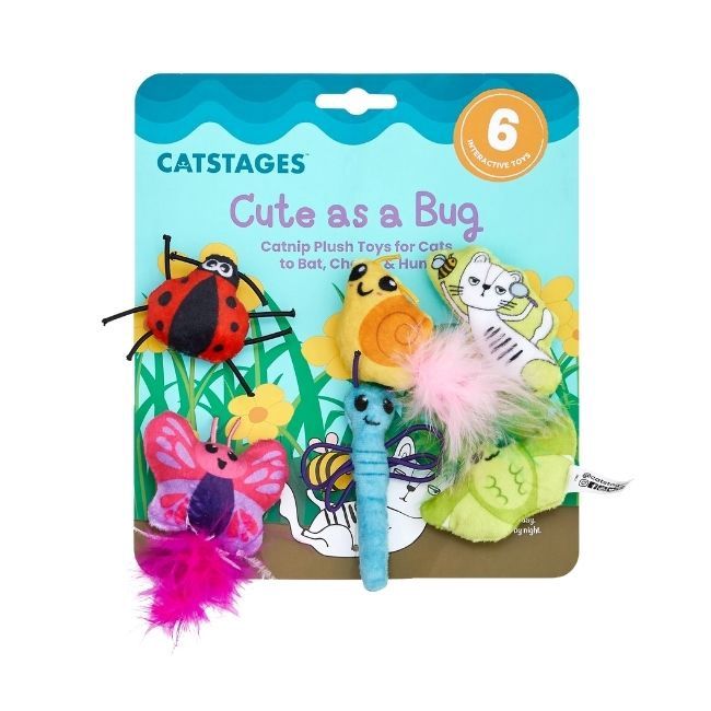 Cute as a Bug Plush Cat Toys
