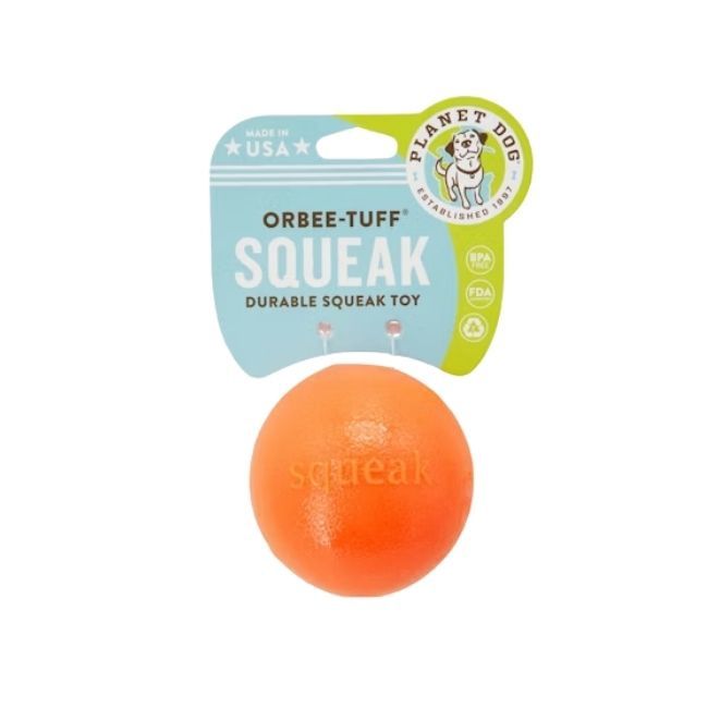 Orbee Tuff Squeak Ball Orange