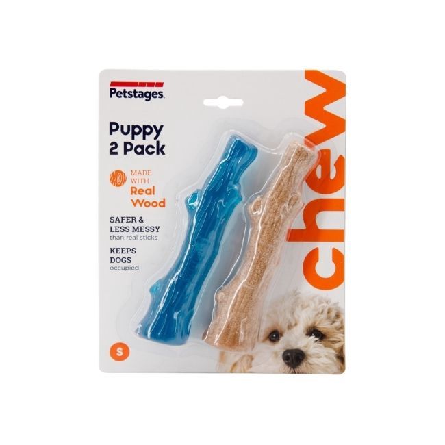 Puppy 2 Pack Wood alternative Chew