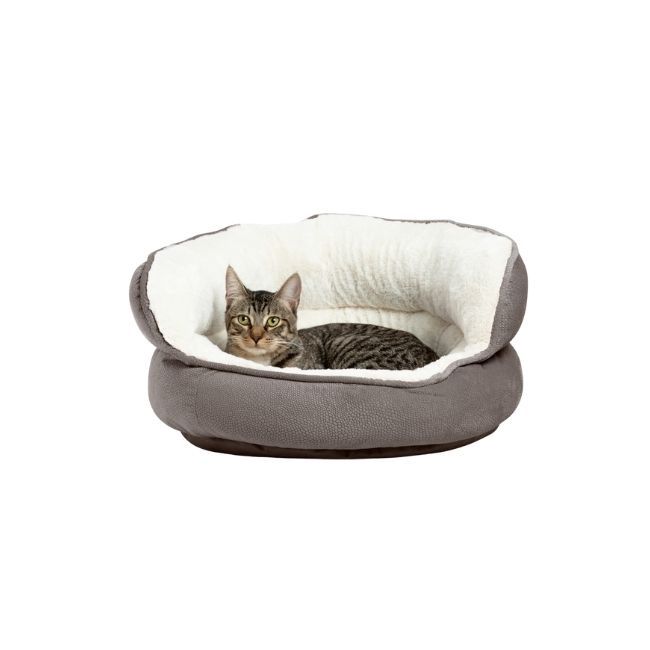 Ilan Throne Cat and Dog Bed Grey Mini