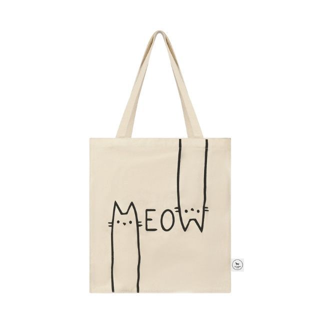 Meow Tote White