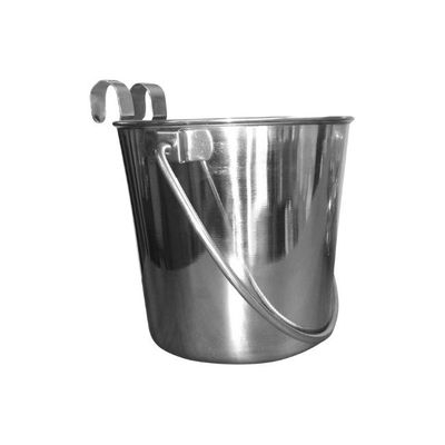 SS Flat Bucket with Hooks SS02254-6 qtr