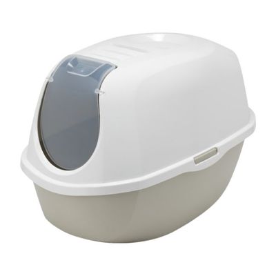 Smart Cat Hooded Lg Gray Litter Pan