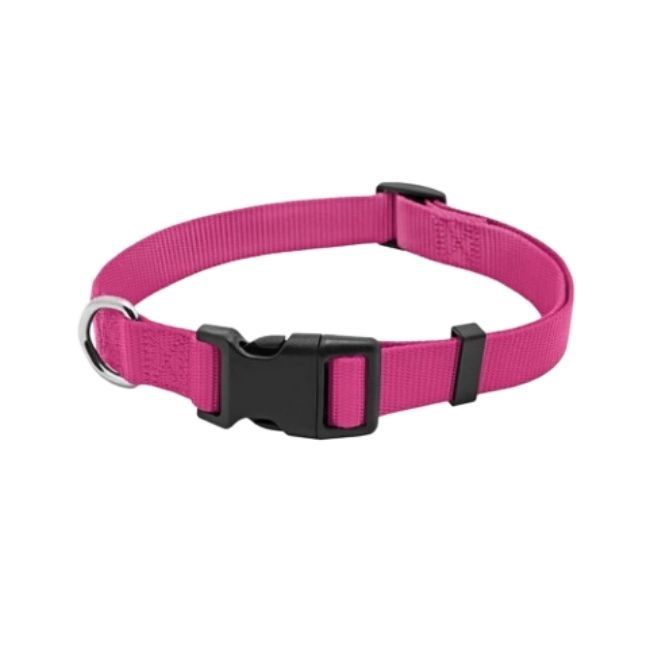 5/8" OmniPet 1 ply Adj Nyl Clr 10-14", Colour: NPK