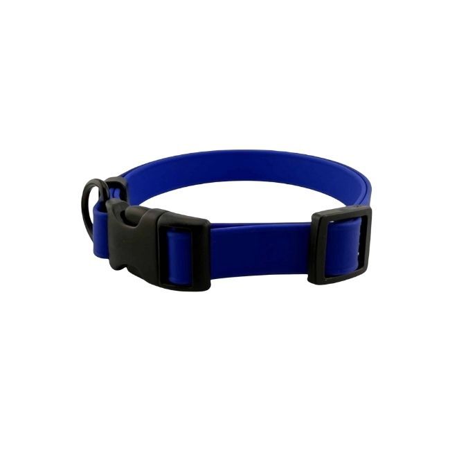 1" Biothane Adjustable Snap Collars 16-24", Colour: Blu