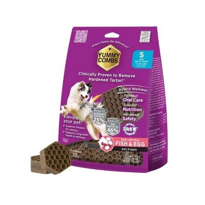 Yummy Combs Dog Fish Egg Sm 12 oz pack