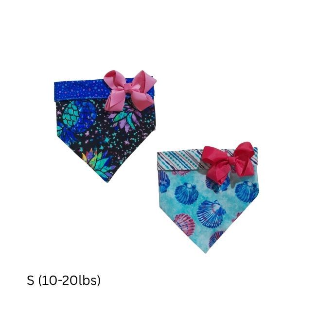 Asst. Bandana w/ Bow, Size: Xsm