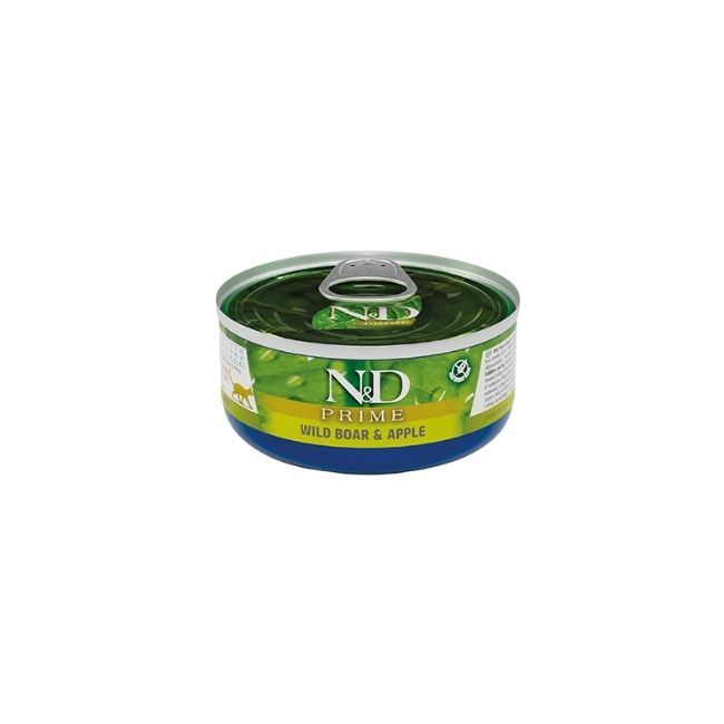 N&amp;D Prime Wild Boar &amp; Apple Adlt Cat 2.5oz