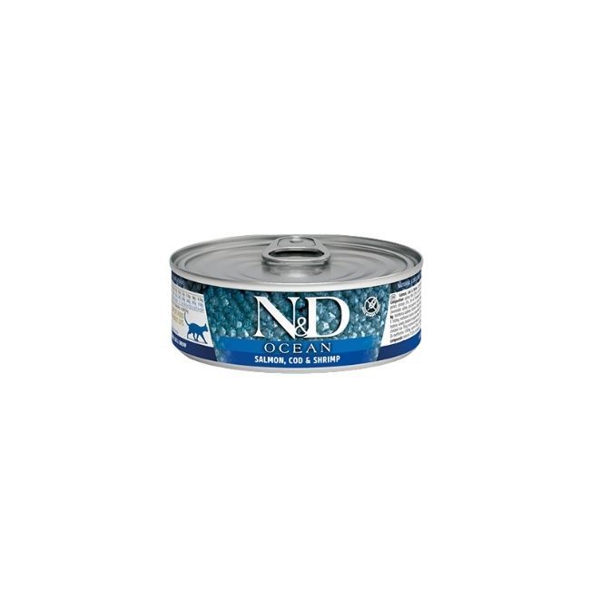 N&amp;D Ocean Salmon, Cod &amp; Shrimp Stew Adlt Cat Can 2.5oz