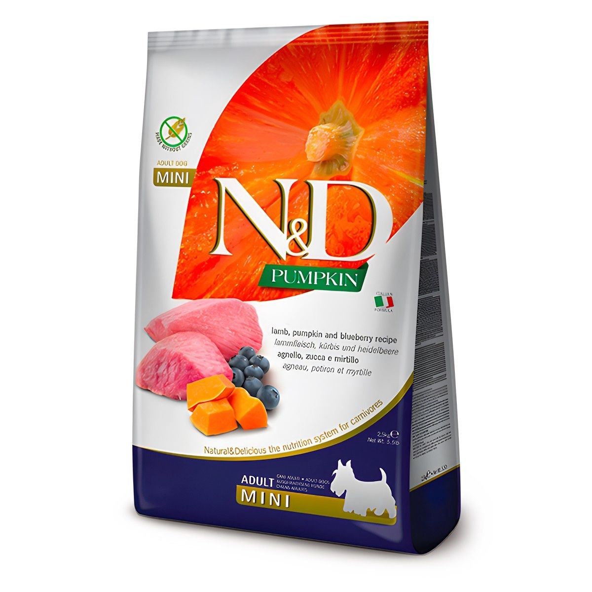 N&amp;D Pumpkin Lamb Pumpkin &amp; Blue Berry Adlt Mini 5.5 lbs, Size: 5.5lbs