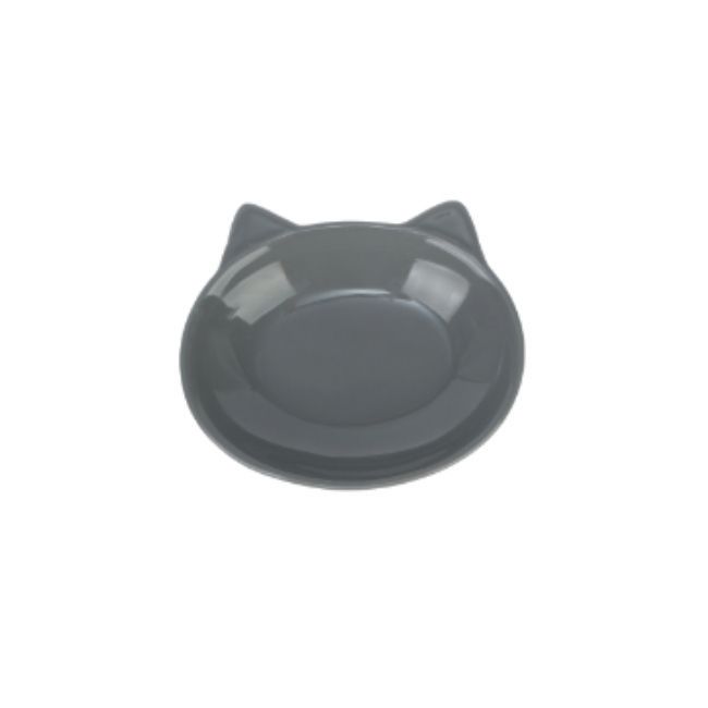 Grey Milo Cat Dish 1/2 Cup