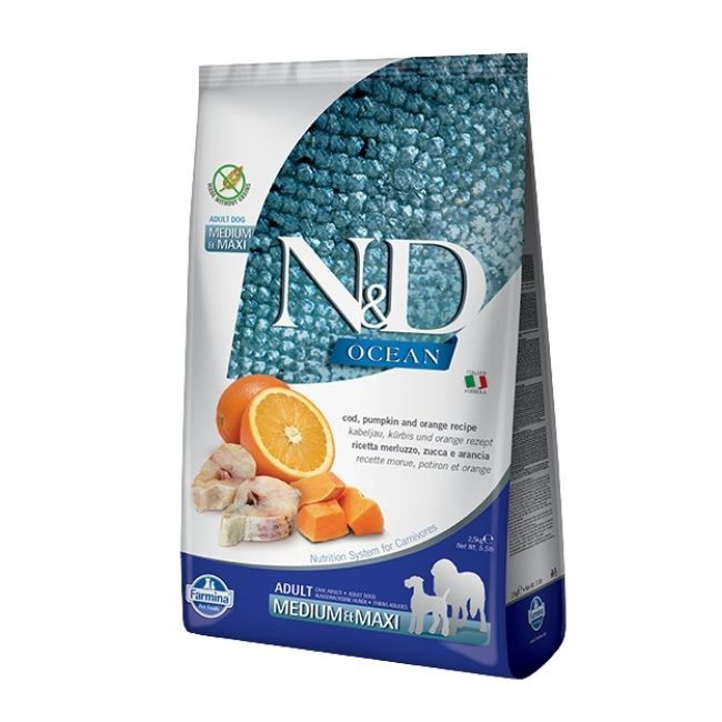 N&amp;D Ocean Cod Pumpkin and Orange Med Max Adlt Dog 26.4 lbs, Size: 26 lbs